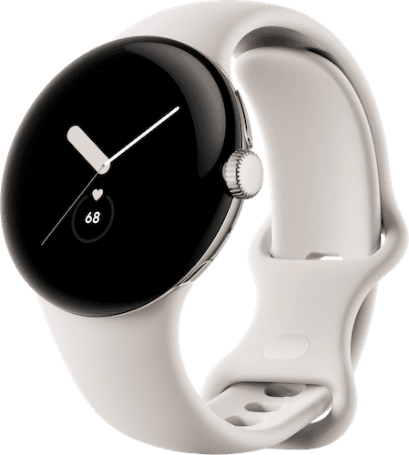 Google Pixel Watch Silver with White Band